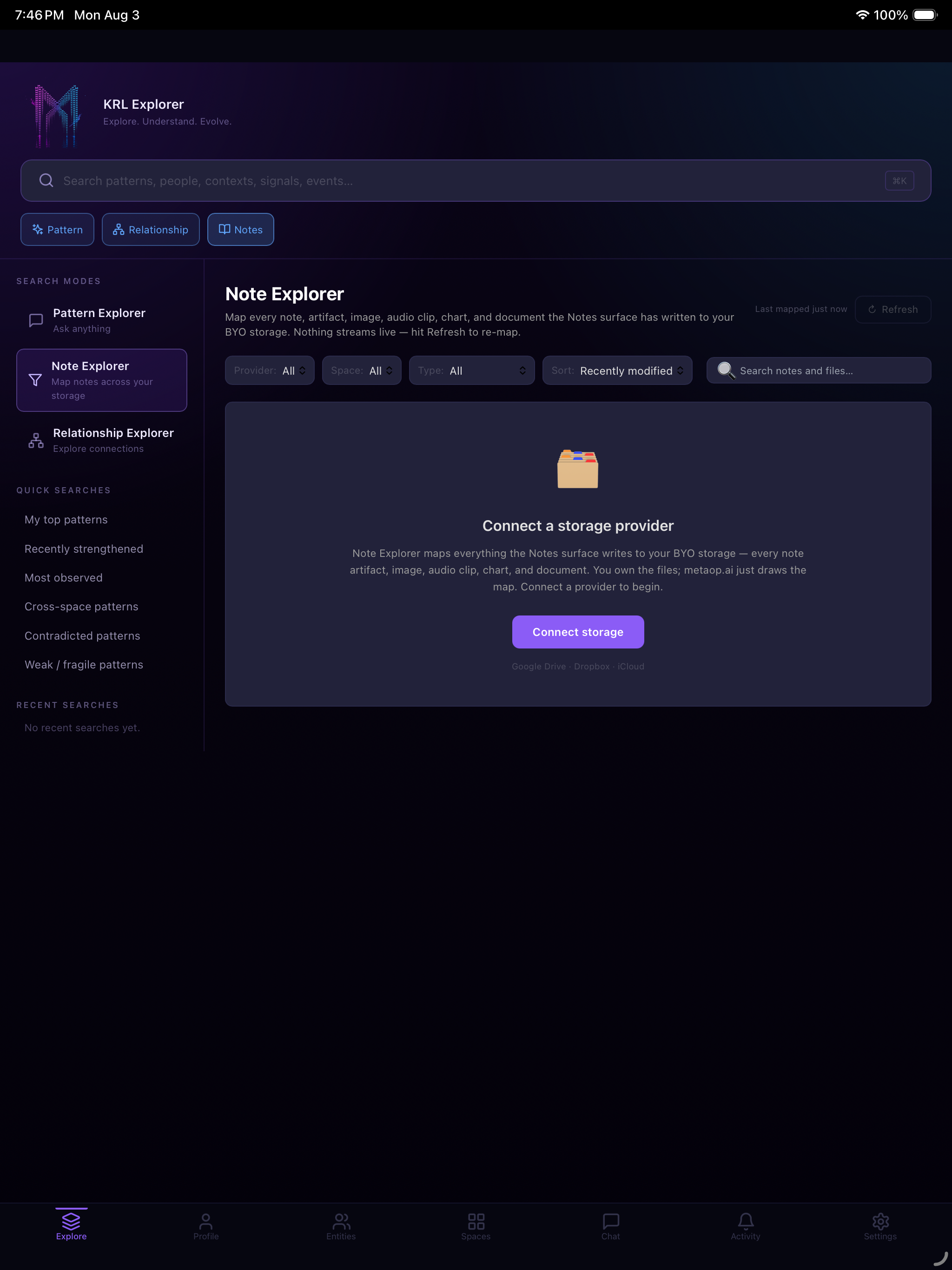 Note Explorer — search files and notes across your cloud storage